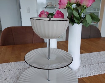 3-tier cake stand cream