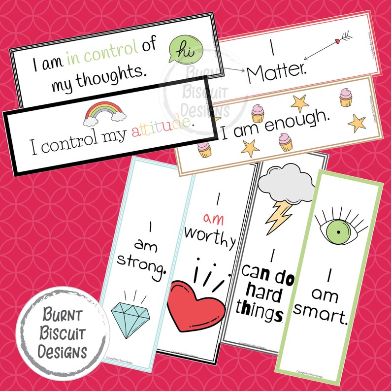 growth mindset bookmarks and teacher notes etsy