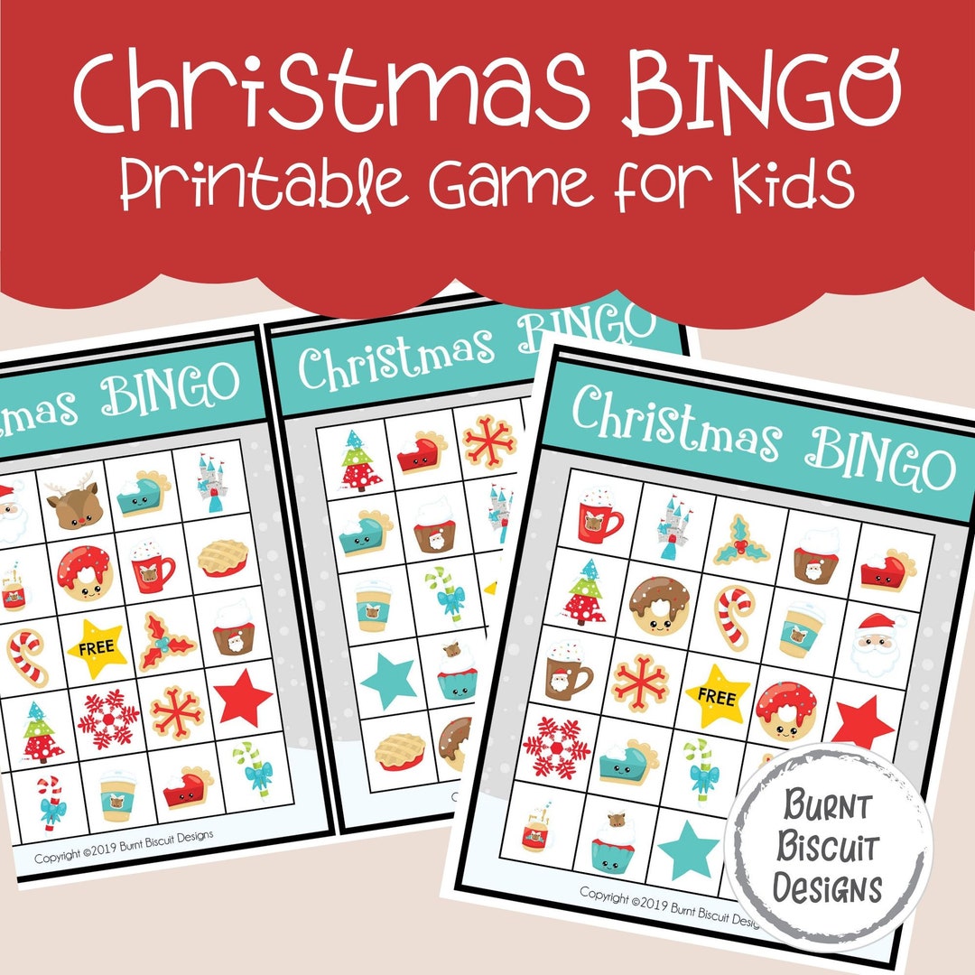 Christmas BINGO Printable Game for Kids - Etsy