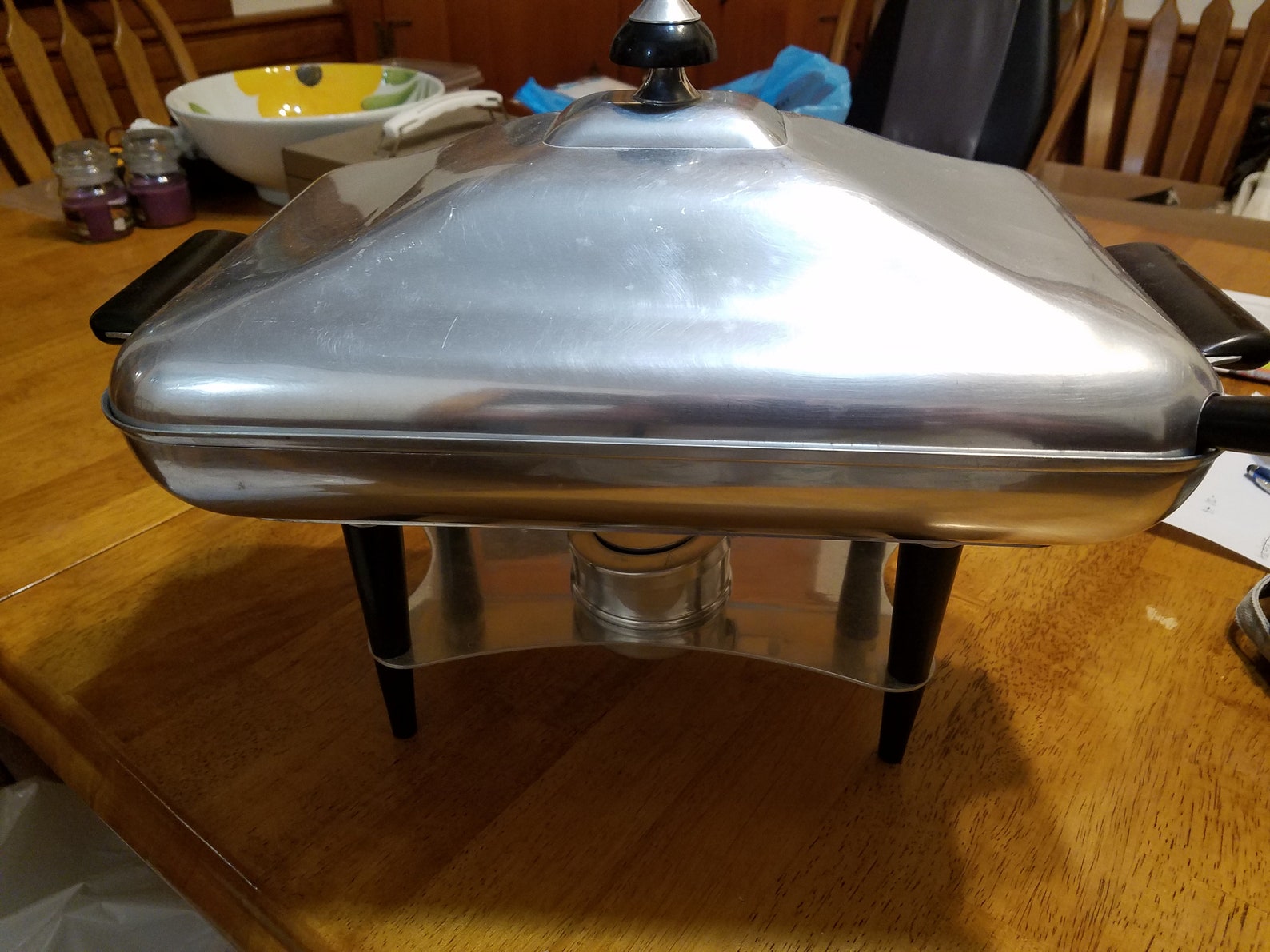 Vintage Chafing Dish With Sterno Etsy