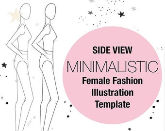 female croquis fashion croquis fashion design templates etsy