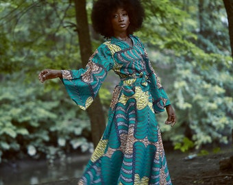 Maxi Wrap Dress - Etsy