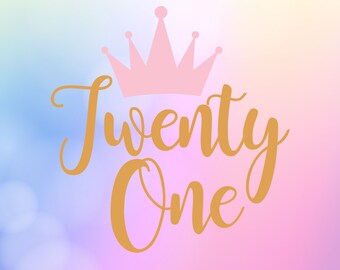 Download 21st birthday svg | Etsy