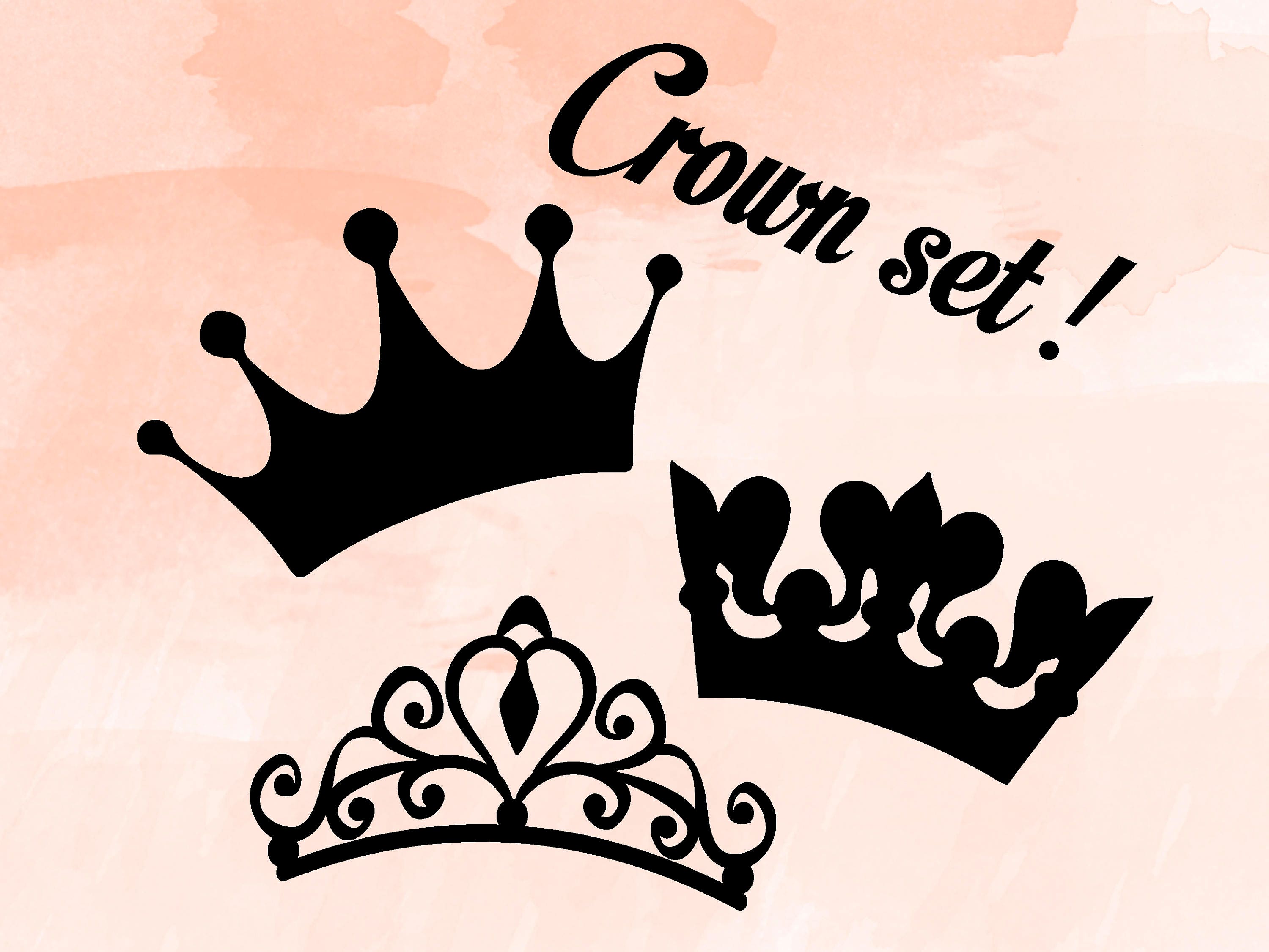 Download Crown SVG bundle Princess King Mardi gras Tiara Cut files ...