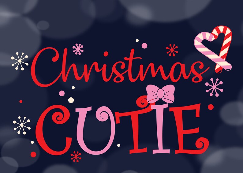 Download Christmas Cutie SVG Christmas HTV cut file Baby Toddler ...