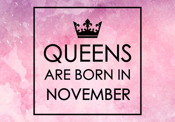 Download Queens are born in november svg birthday svg queen | Etsy