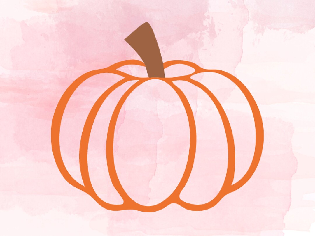 Pumpkin SVG Pumpkin Cut File Silhouette Cut File Cricut Cut - Etsy