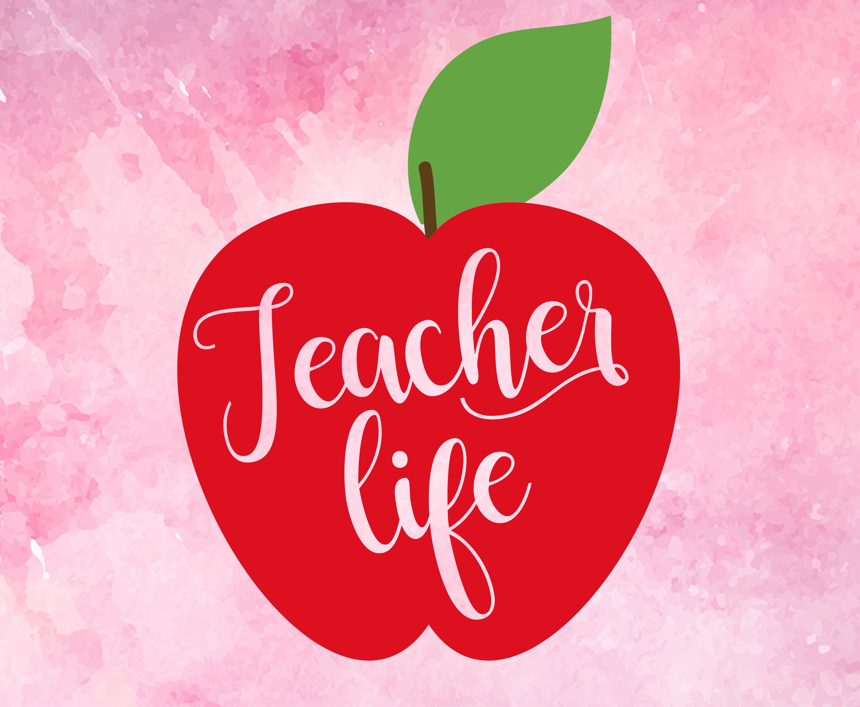 Download Teacher Life Svg Apple Cut File