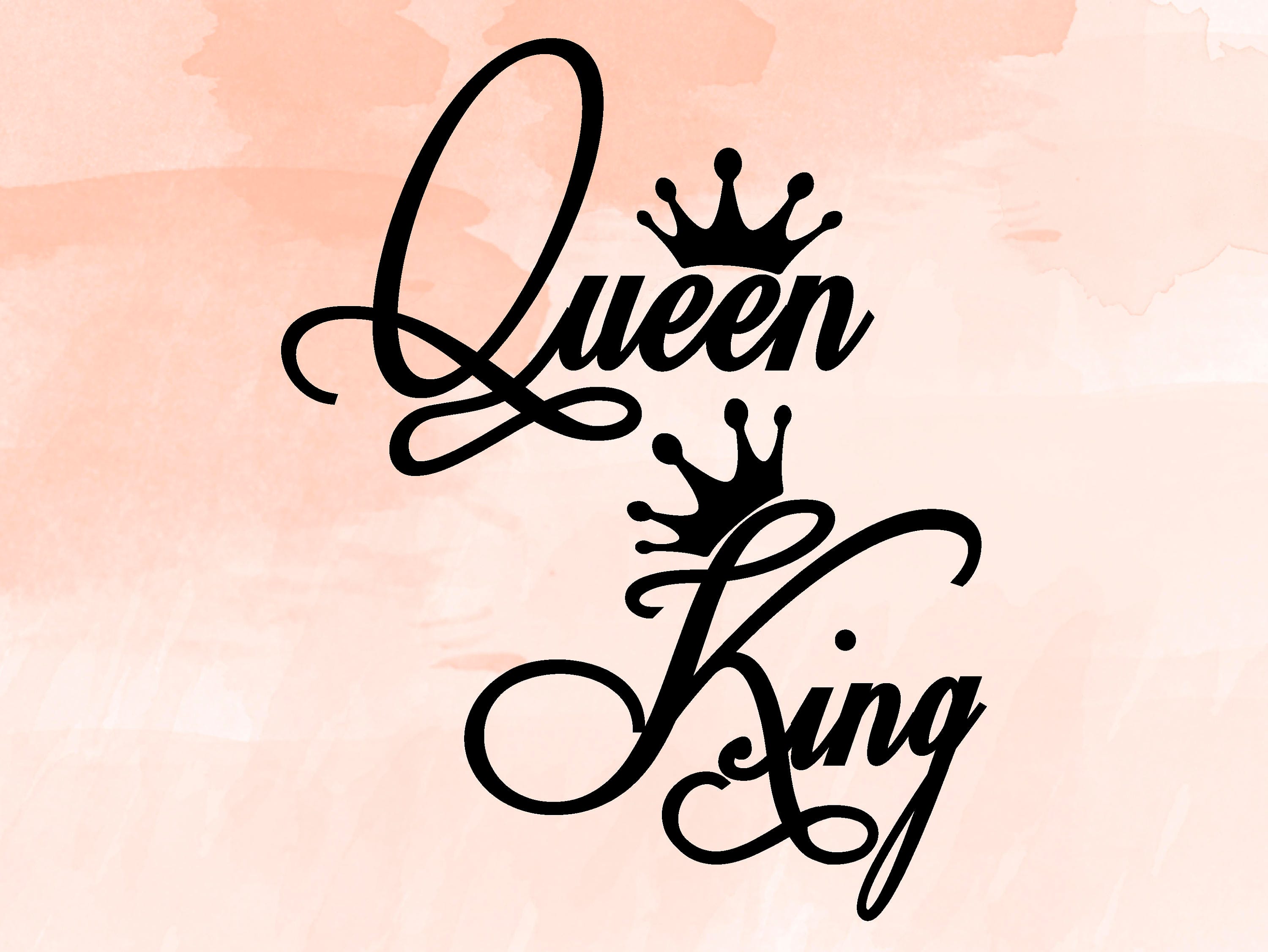 King And Queen Crowns SVG vector for instant download - Svg Ocean — svgocean,  queen and king 