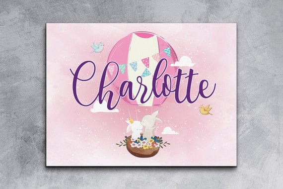 etsy baby name wall art
