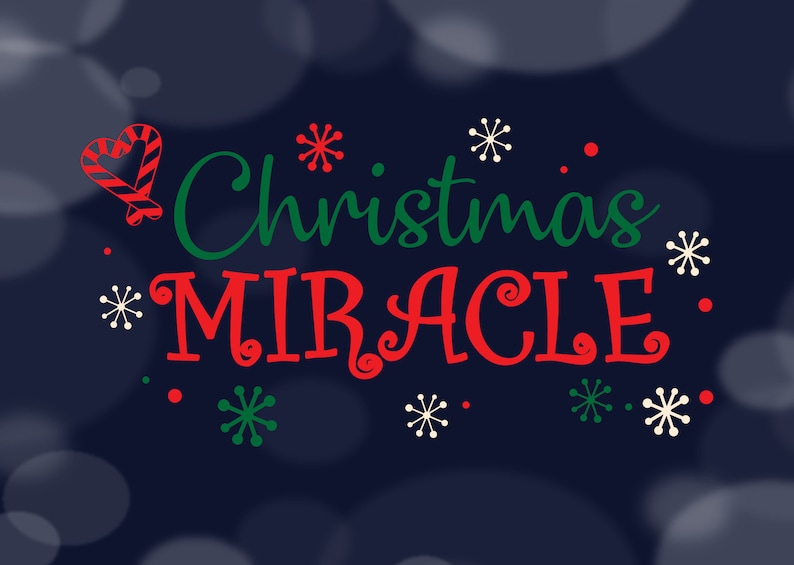 Christmas Miracle svgChristmas SVG Christmas Baby svg | Etsy