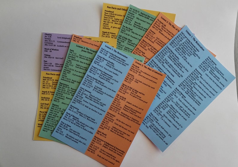 Lds Scripture References LDS Missionary Scripture Reference List - Printable PDF - Now Includes ...