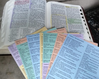 Missionary Scripture List Stickers - Instant Download PDF