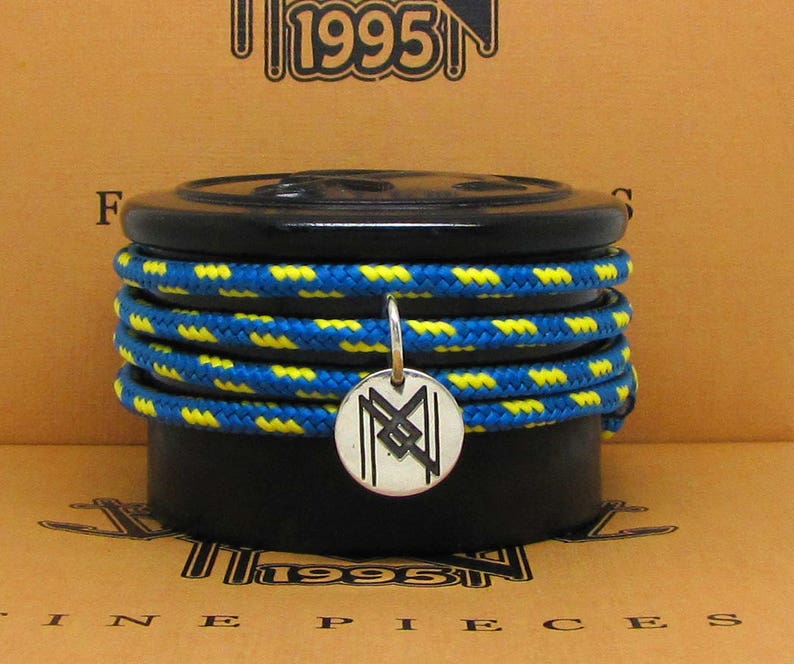 Sailor Bracelet Anchor Jewelry Nautical Jewellery Boating Surf 925 Sterling Silver Anchor Blue Marititime Cord Adjustable Unisex Bracelet