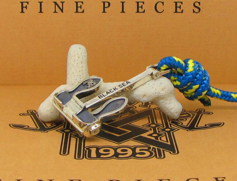 Sailor Bracelet Anchor Jewelry Nautical Jewellery Boating Surf 925 Sterling Silver Anchor Blue Marititime Cord Adjustable Unisex Bracelet