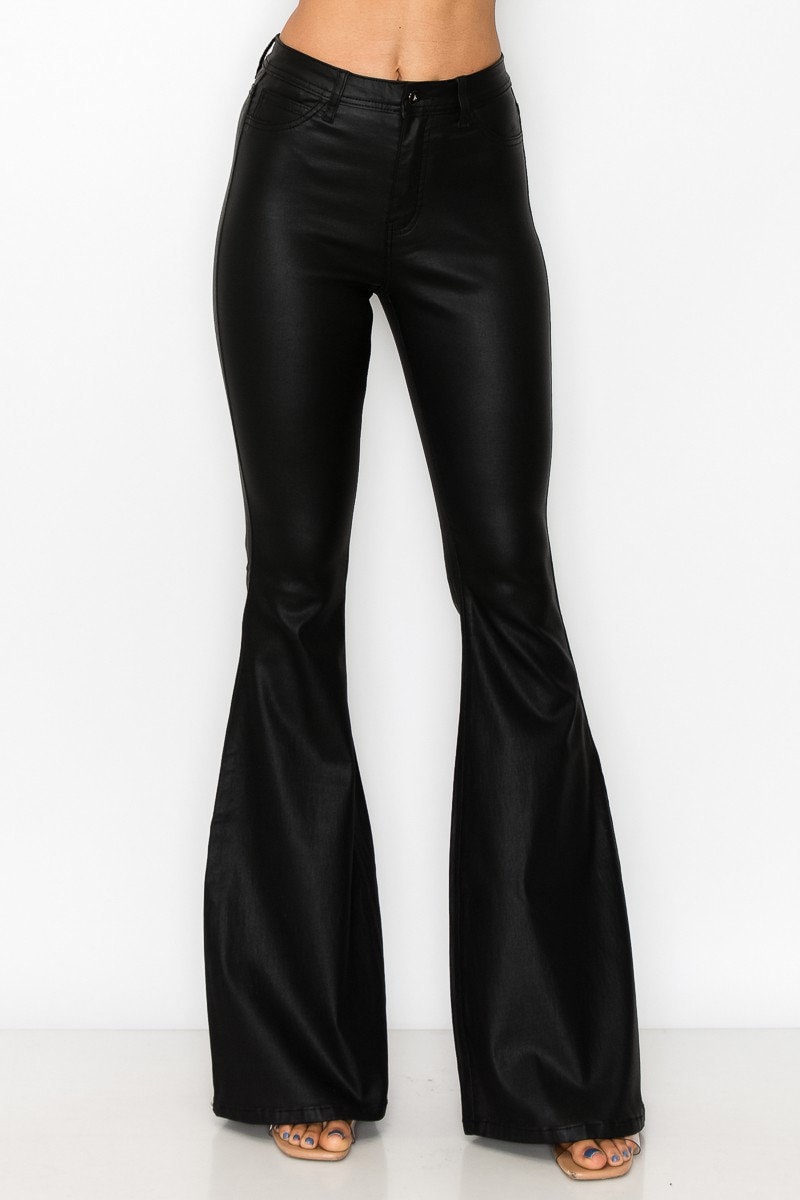 Leather Bell Bottoms 