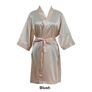 Blush Satin Bridesmaid Robes | Light Pink Satin Bridesmaid Robes | Bridesmaid Robe | Satin Robes | Blush Wedding Robes | Bridal Party Robes
