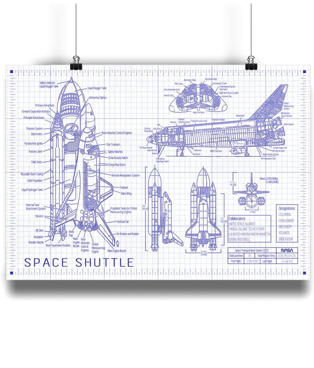 Hubble Telescope Blueprints | tunersread.com