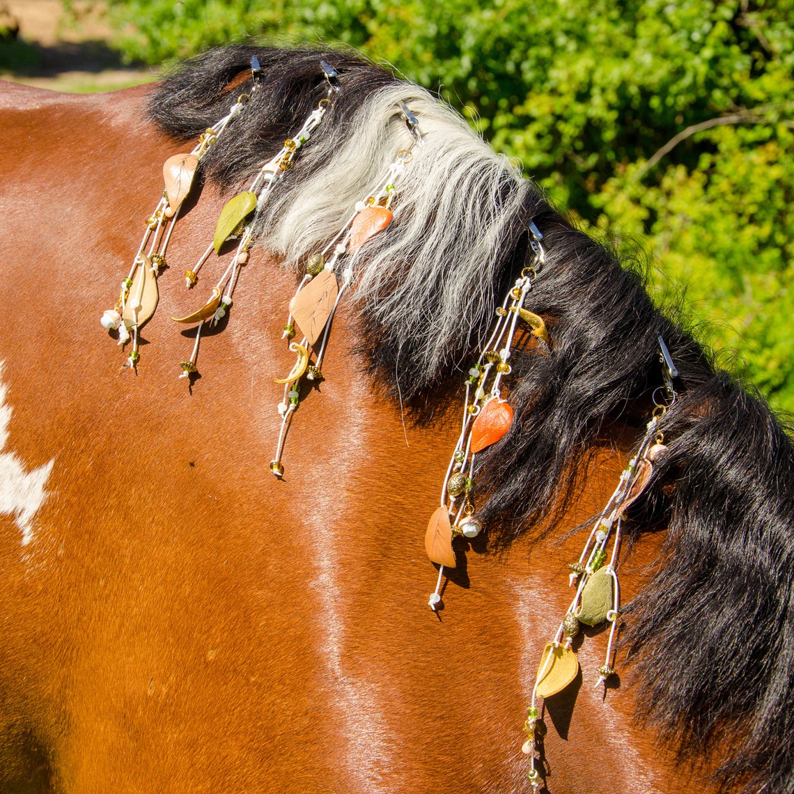 Horse mane extension jewelry Handmade pony mane and tail clip Etsy