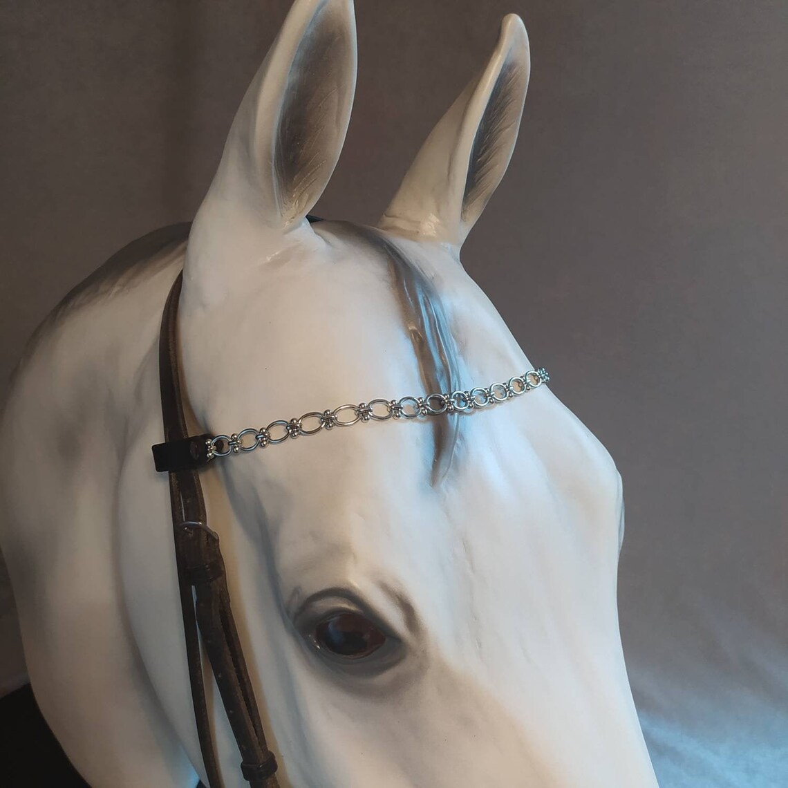 Chain browband for horses Handmade pony draft brow band Etsy