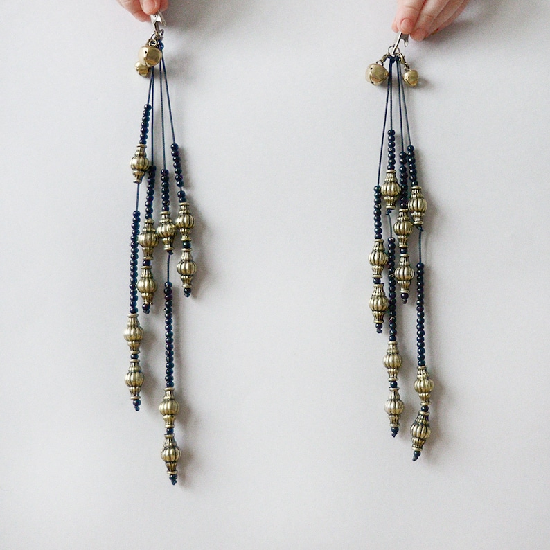 Halloween wedding Mane beads for horse Costume mane and tail 2 clips Show dangler mane extensions
