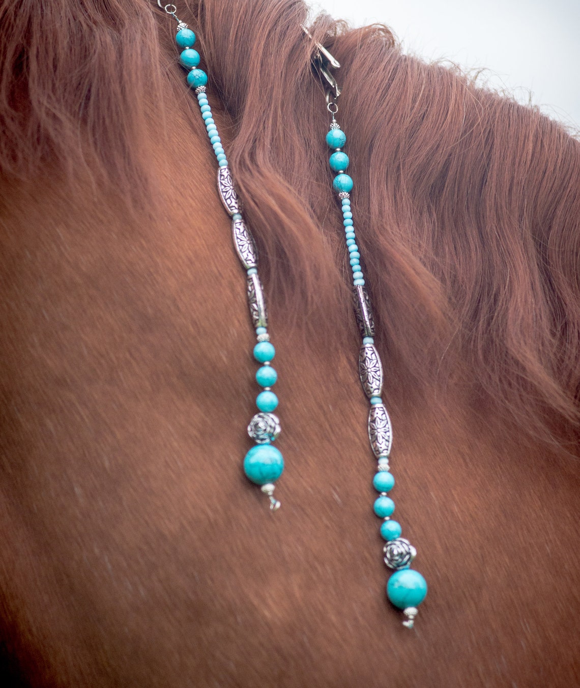 Attraction mane jewelry for horse Handmade mane and tail drops Etsy