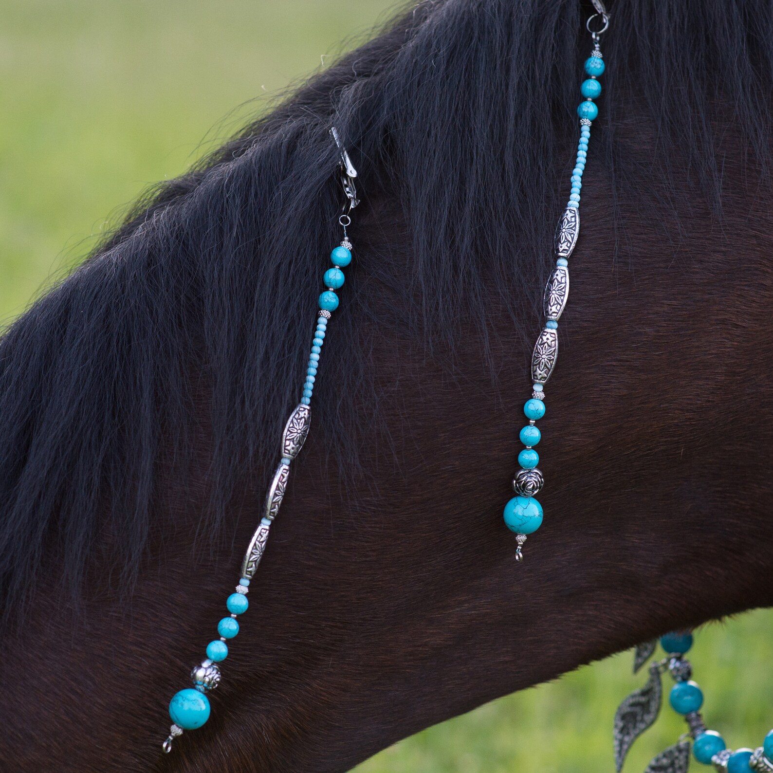 Attraction mane jewelry for horse Handmade 2 mane and tail Etsy