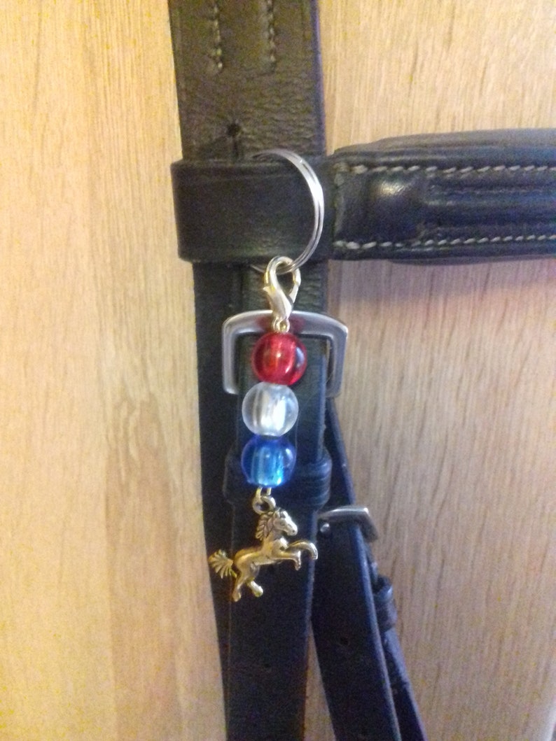 Pony Patriotic Bridle charm 3 for horse draft Patriotic Russia USA France