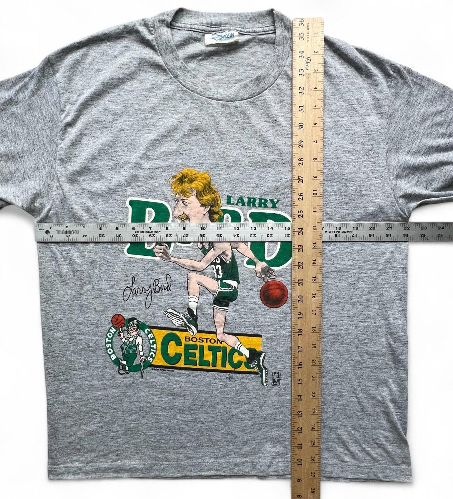 Vintage Larry Bird Celtics T-shirt: 80s NBA Cartoon Tee, Single