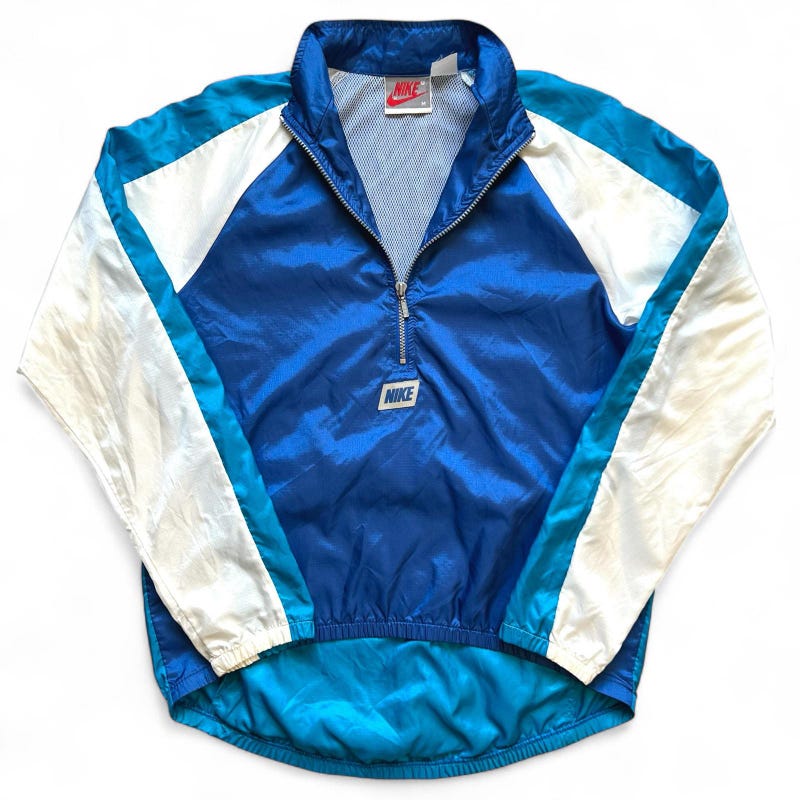 90s-00'S Nike Windbreaker, Men's Size Medium polyester black type Vintage Second Hand