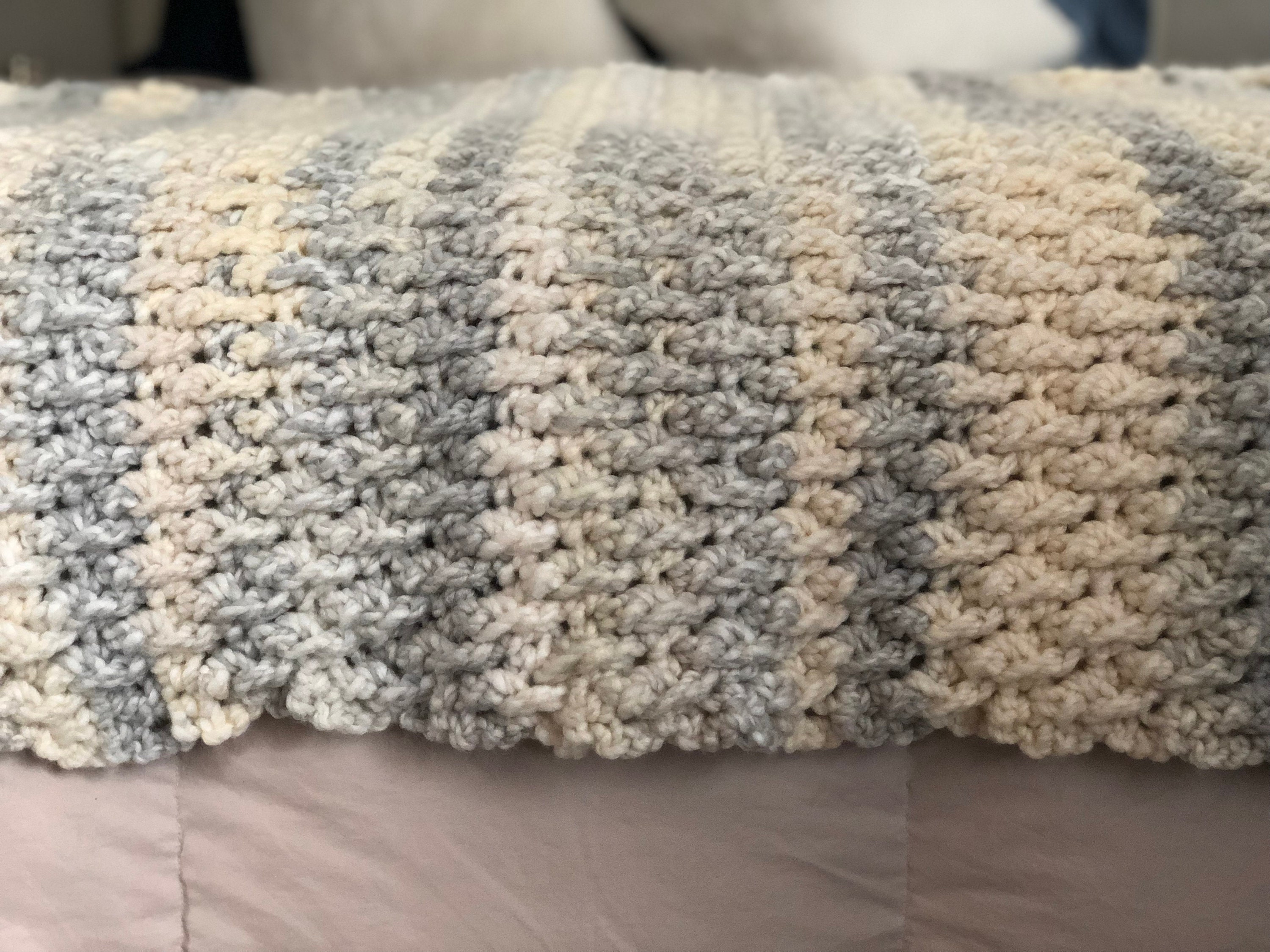 Alpine Stitch Afghan Etsy