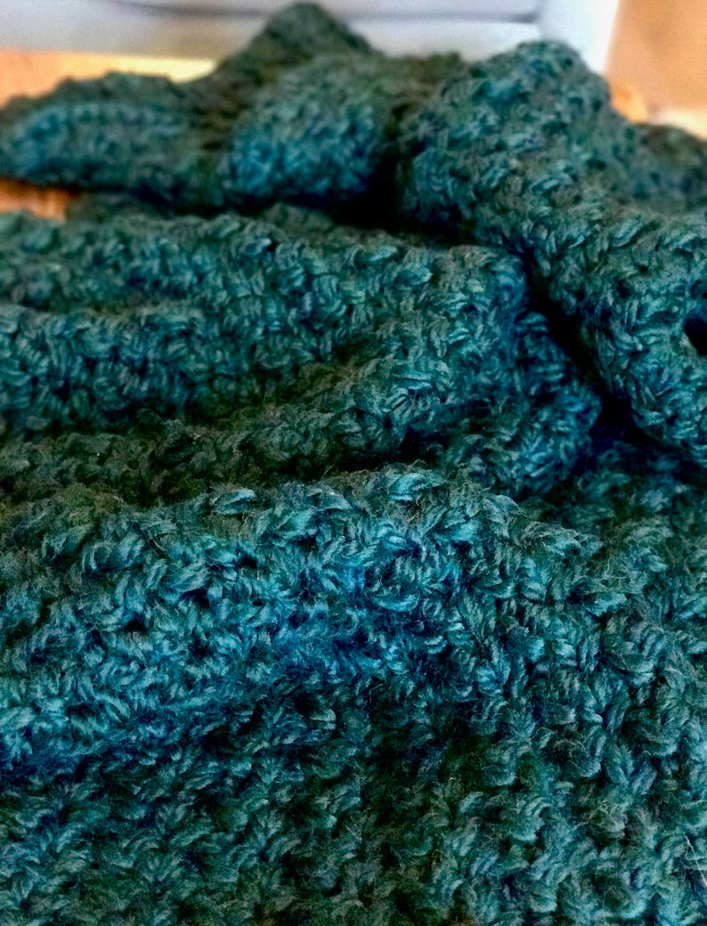 Chunky Braided Yarn Cozy Winter Blanket Etsy