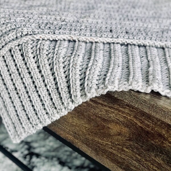 Classic Ribbed Afghan