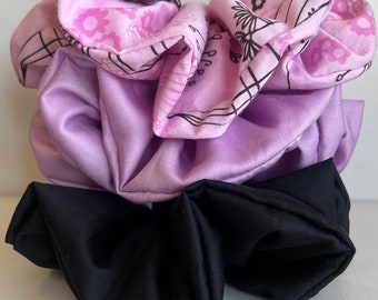 XL Organic Cotton Scrunchie: Biodegradable Hair Tie, Handmade