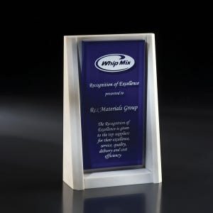 Crystal Paramount Recognition Award 5 1/8&#39;W x 8&quot;H by Nik Meller Engraved and Personalized