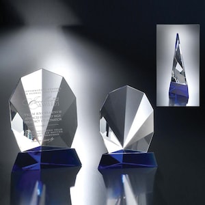 Crystal Fandango Recognition Award Engraved and Personalized