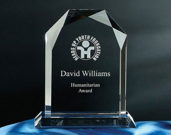 Crystal Bijou Recognition Award Engraved Personalized