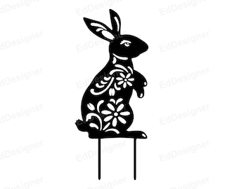 Kaninsilhuett Svg, kaninsvg, kaninfiler silhuett, dxf, png, eps, svg, jpg