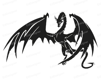 Dragon Logo, Vector, Dice Design, Clip Art, Twenty Sided Dice Art SVG, PNG, DXF, Eps, jpg