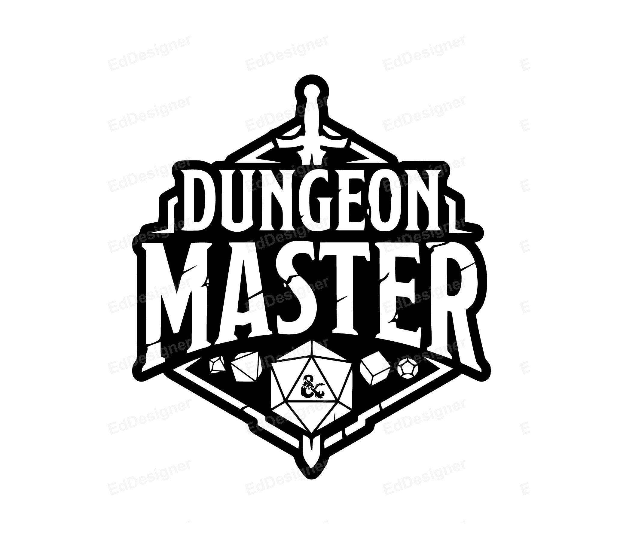 Dnd Logo, Dungeons & Dragons Vector, Dungeon Master Dice Design, Dnd