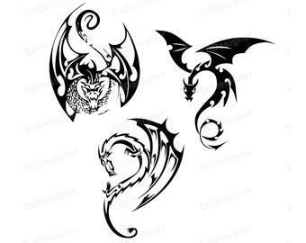 Dragon Logo, Vector, Dice Design, Vector Clip Art, Twenty Sided Dice Art SVG, PNG, DXF, Eps, jpg