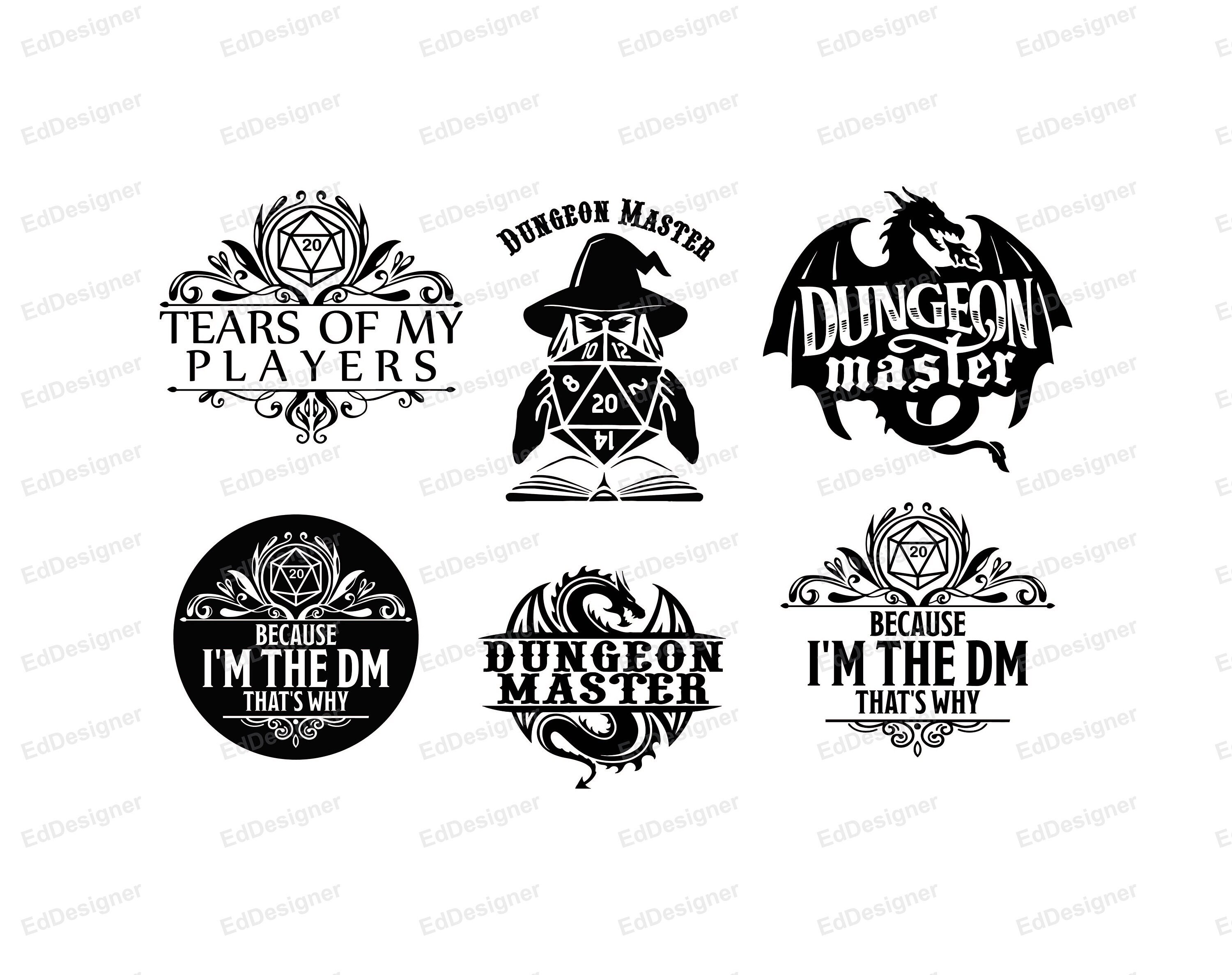 Dnd Logo Dungeons Dragons Vector Dungeon Master Dice Etsy Australia