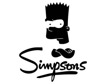 Simpsons, Bart, Vector, jpeg, svg, eps, dxf, png