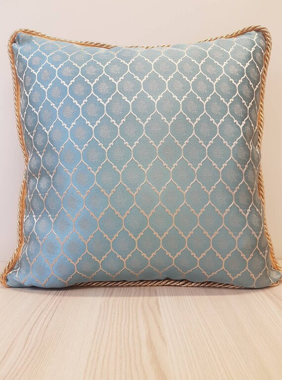 Sky Blue Pillow Decorative Pillows Blue Pillow Covers Satin Etsy