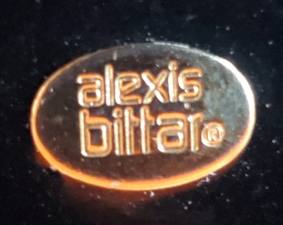 Authentic Alexis Bittar Bib Necklace Carved Lucit… - image 6