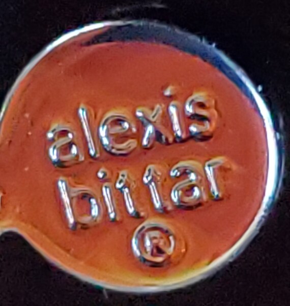 Authentic Alexis Bittar Bib Necklace Carved Lucit… - image 4