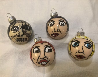 Hocus Pocus ornaments Sanderson Sisters Billy Winifred Sarah Mary