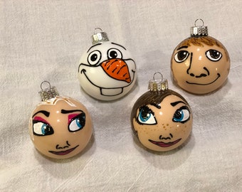 Frozen ornaments Elsa Anna Kristoff Olaf