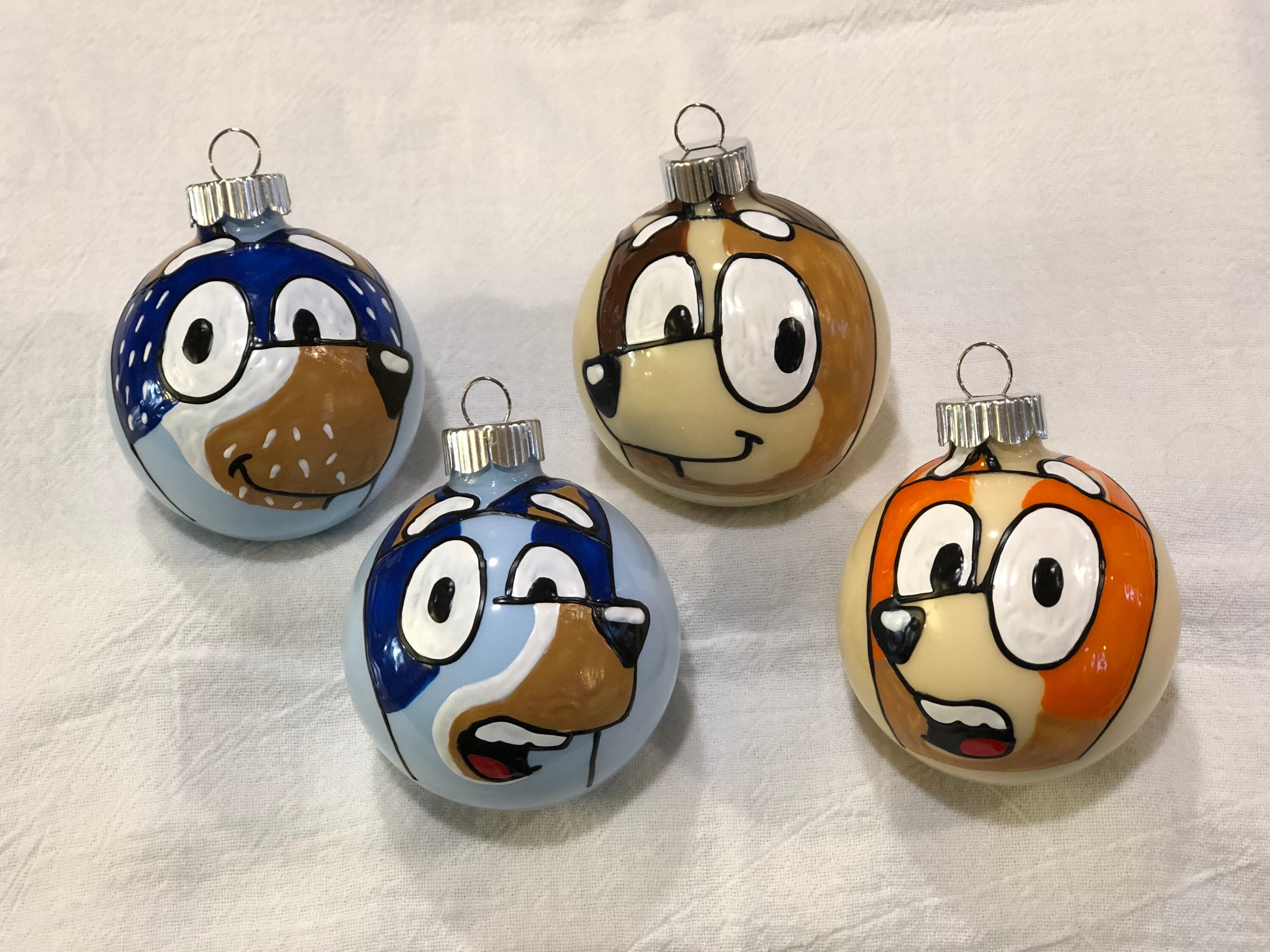 Bluey Ornaments Bluey Bingo Bandit Chilli Etsy Australia