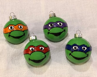 Teenage Mutant Ninja Turtle, TMNT, ornaments, Christmas, Leonardo, Michelangelo, Donatello, Raphael, Shredder, Splinter, Rocksteady, Bebop